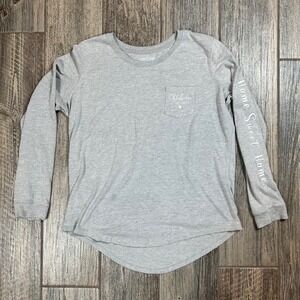 State of Mine Oklahoma Home Sweet Home Gray‎ Long Sleeve Shirt